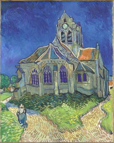 L'église d'Auvers-sur-Oise de Vincent van Gogh (1890), musée d'Orsay